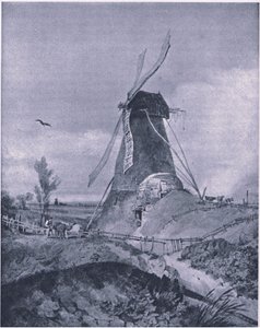 Een Windmolen in Lincolnshire door John Sell Cotman