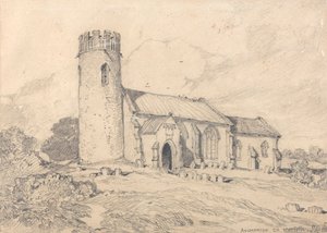 Aylmerton Church; Norfolk, vanuit het zuidwesten