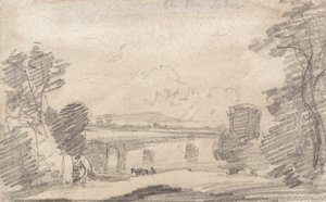 Brug en Ruïne, naar Richard Wilson; Aan de Tiber door John Sell Cotman