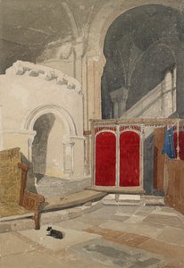 Interieur van de Oostelijke Wandelgang van de Apsis van de Kathedraal van Norwich