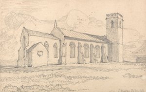 Knapton Kerk, Norfolk, vanuit het Noordoosten door John Sell Cotman