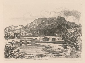 Liber Studiorum: Plaat 14, Tan-y-Bwlch, Merionethshire, Noord-Wales, 1838 door John Sell Cotman