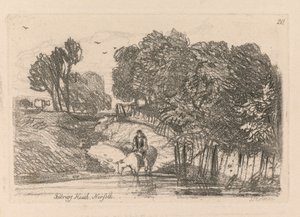Liber Studiorum: Plaat 20, Felbrigg Heath, Norfolk, 1838 door John Sell Cotman