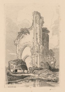Liber Studiorum: Plaat 35, Wenlock Priory, Salop, 1838