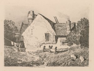 Liber Studiorum: Plaat 39, Uitzicht op Ashdted, Surrey door John Sell Cotman