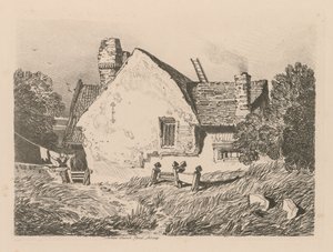 Liber Studiorum: Plaat 39, Uitzicht op Ashdted, Surrey door John Sell Cotman
