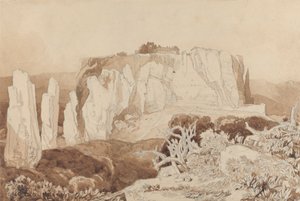 Mortain, Normandië door John Sell Cotman