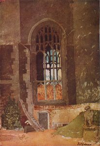 Raam tussen St. Andrews Hall en de Nederlandse Kerk, Norwich, c1908