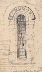 Venster aan de noordkant van de kerk van Burnham Ulph, Norfolk door John Sell Cotman