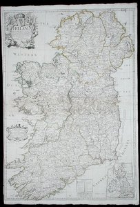 Kaart van Ierland door John Senex