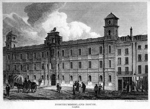 Northumberland House, Westminster, Londen, 1815
