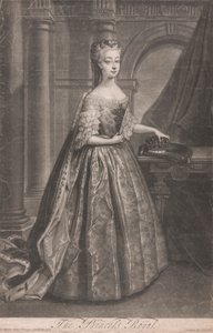 De Prinses Royal (Prinses Ann, oudste dochter van George II) door John Simon