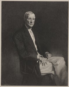Portret van John D. Rockefeller, print gemaakt door Timothy Cole door John Singer (after) Sargent
