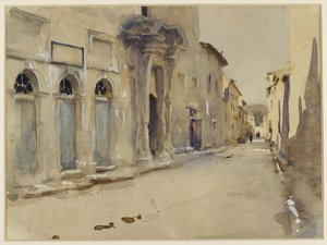 Een straat in Spanje door John Singer Sargent