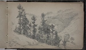 Alpenlandschap, Zell am See, Oostenrijk door John Singer Sargent