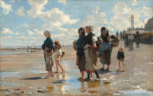 Op weg naar de visvangst door John Singer Sargent