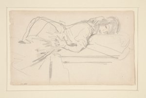 Figuur van een Meisje door John Singer Sargent