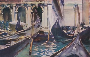 Gondels bij de Piazzetta, ca. 1904, 1925