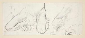 Knielende figuren door John Singer Sargent