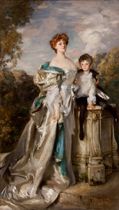 Lady Warwick en haar zoon, 1905