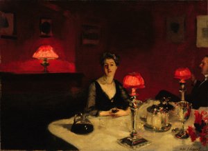 Le verre de porto (Een dinertafel 