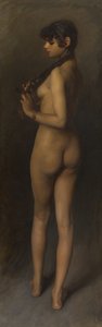 Levensstudie (Studie van een Egyptisch Meisje) door John Singer Sargent