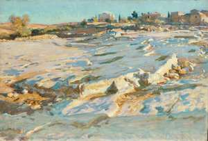 Bij de Olijfberg, Jeruzalem, ca. 1905-06 (olieverf op doek) door John Singer Sargent