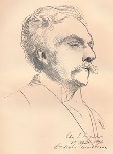 Portret-schets van M. Gabriel Faure, ca. 1889 door John Singer Sargent