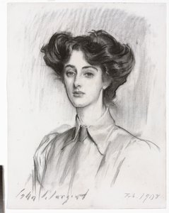 Portret van Lady Elsie Meyer, februari 1908 door John Singer Sargent