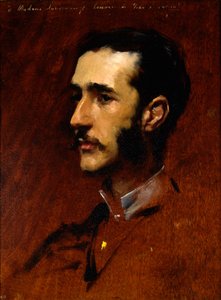 Ramon Subercaseaux, ca. 1880 (olieverf op paneel) door John Singer Sargent