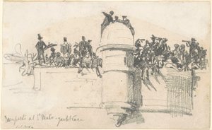Stadswallen bij St. Malo—Jachtrace door John Singer Sargent