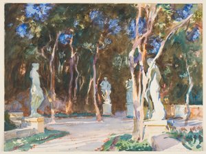Schaduwrijke paden, Vizcaya door John Singer Sargent