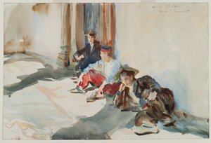 Spaanse soldaten, ca. 1902-03 door John Singer Sargent