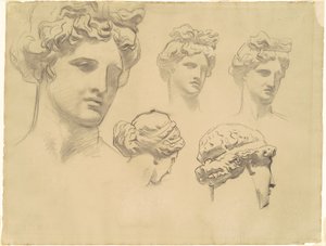 Studies voor Apollo en de Muzen, ca. 1921 door John Singer Sargent
