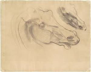 Studies voor "Apollo in Zijn Wagen met de Uren" door John Singer Sargent