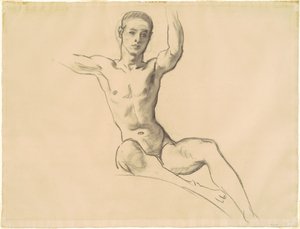 Studie voor figuur boven 