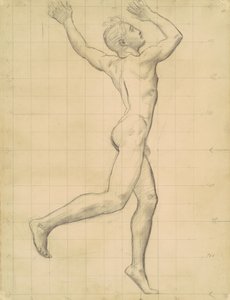 Studie van Apollo voor Apollo en Daphne, ca. 1918 door John Singer Sargent