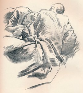Studie van Draperie, ca. 1916 door John Singer Sargent