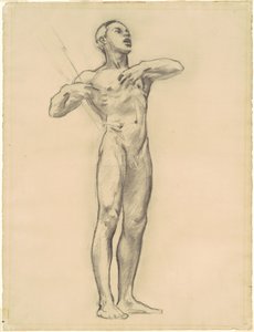 Studie van Orpheus voor "Klassieke en Romantische Kunst" door John Singer Sargent