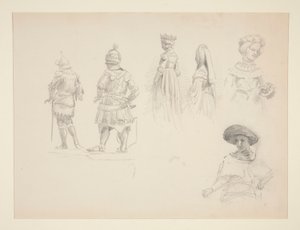 Studie van Zes Figuren door John Singer Sargent
