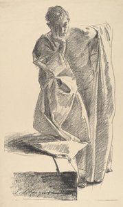 Studie van een Jonge Man door John Singer Sargent