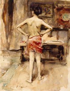 Het model door John Singer Sargent