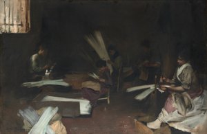 Venetiaanse glasblazers, 1880-82 door John Singer Sargent