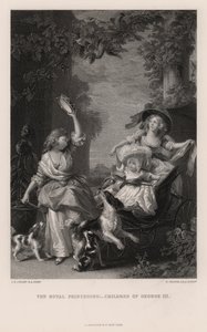 De Koninklijke Prinsessen: Kinderen van George III (gravure) door John Singleton (after) Copley
