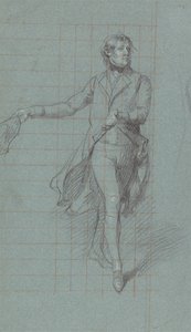Studie voor Kapitein William George Fairfax voor het Schilderij "De Overwinning van Lord Duncan" door John Singleton Copley