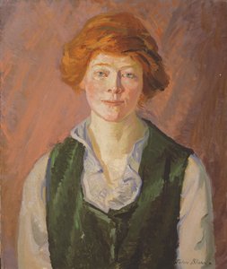 Groen Vest (Jennie Doyle) door John French Sloan