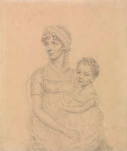 Lady Wigram met haar zoontje, William Pitt Wigram