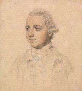Portret van een jonge man uit het leven genomen, naar links kijkend door John Smart