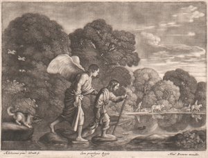 Tobit en de engel door John Smith