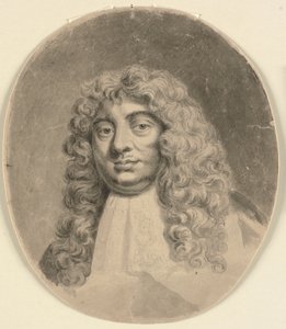 Hoofd- en schouderportret van een man, naar een zeventiende-eeuws portret (De Graaf van Lauderdale) door John Sparrow
